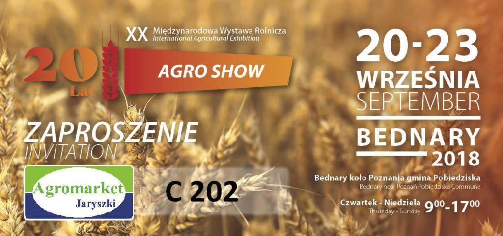 zaproszenie na targi agro show 2018